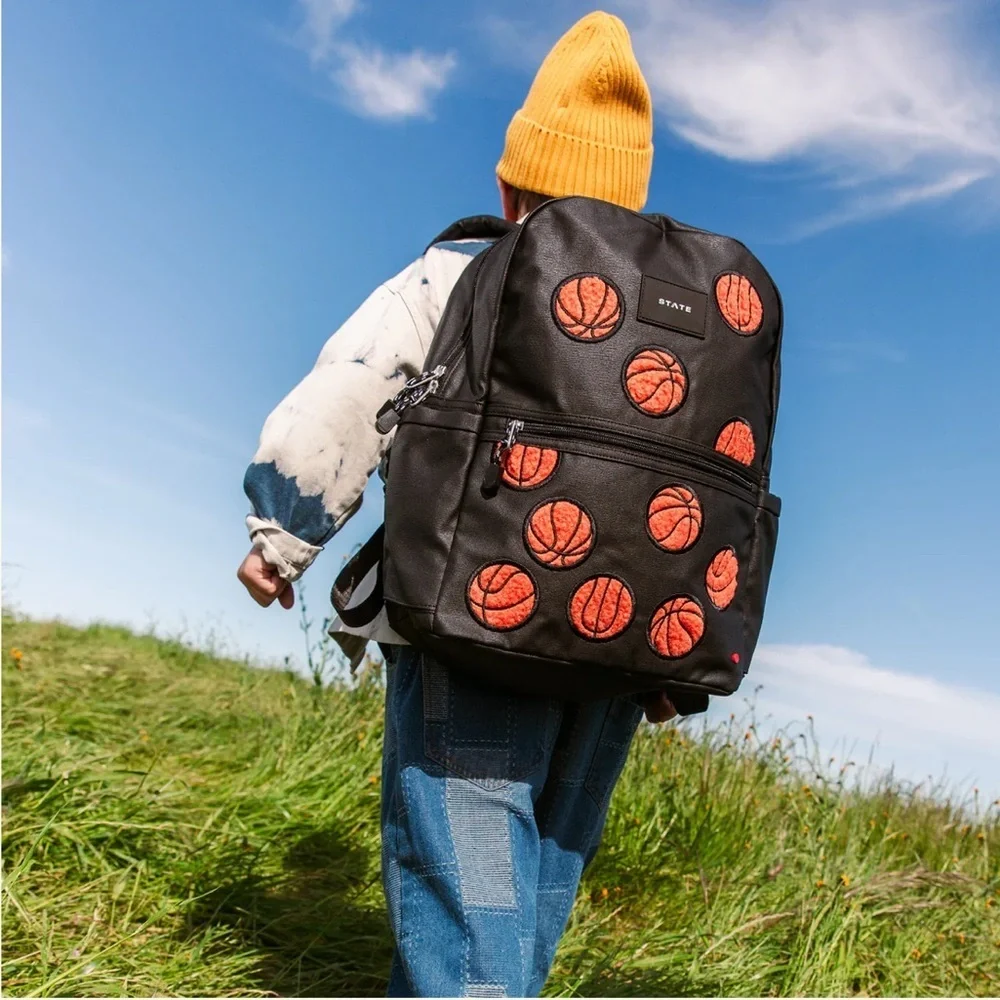 State Bags Kane Kids Fuzzy Basketball Backpack